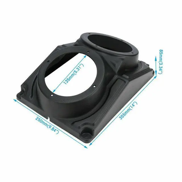 Alt view image 2 of 4 - Universal Overhead Speaker Console Enclosure Golf Cart! Made in The USA, with US Plastic