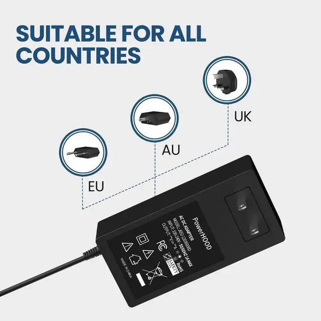 Alt view image 2 of 7 - 12V Adapter for Vox VT20X Valvetronix Modeling Combo Amp Guitar Amplifier | 12VDC DC12V 12volt 12.0 Volts Power Supply Cord Charger Cable PSU Mains