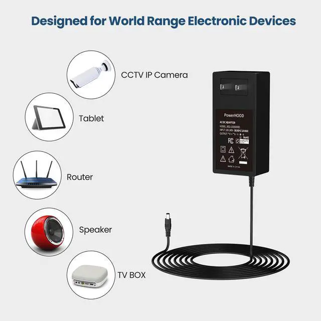 Alt view image 6 of 7 - 12V Adapter for Vox VT20X Valvetronix Modeling Combo Amp Guitar Amplifier | 12VDC DC12V 12volt 12.0 Volts Power Supply Cord Charger Cable PSU Mains