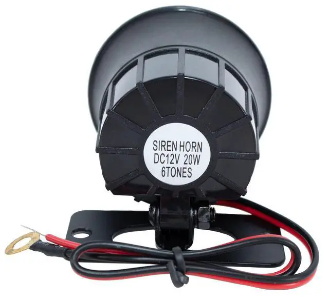 Alt view image 3 of 4 - 120 DB 6 Tone Mini Loud Siren Horn 12 Volt Universal 20W