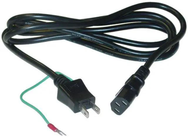 Main image of Japanese Computer/Monitor Power Cord, JIS C 8303 with Ground Wire to C13, PSE Approved, 6 Foot