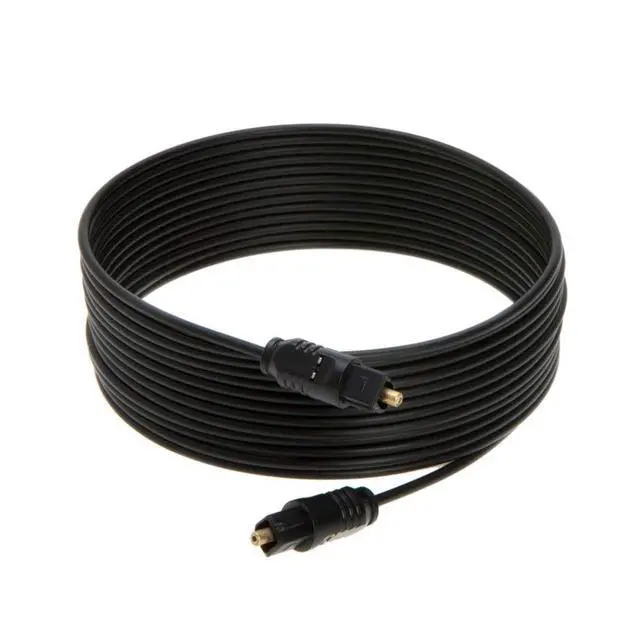 Alt view image 2 of 3 - TOSLink Digital Audio Optic Cable SPDIF Speaker Wire (12FT, Black)