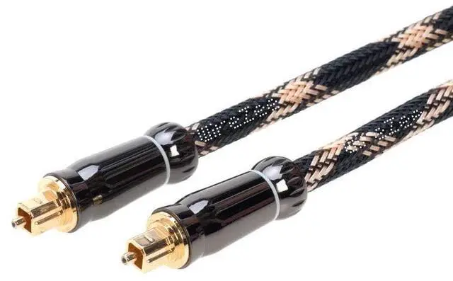 Main image of TOSLink Digital Audio Optic Cable SPDIF Speaker Wire (6FT, Mesh Braided)