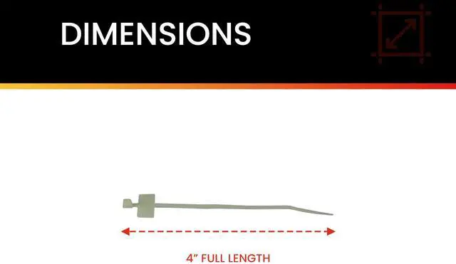 Alt view image 4 of 6 - Pro Tie N4HID100 4.0 Inch Horizontal ID Cable Tie, Natural Nylon, 100-Pack