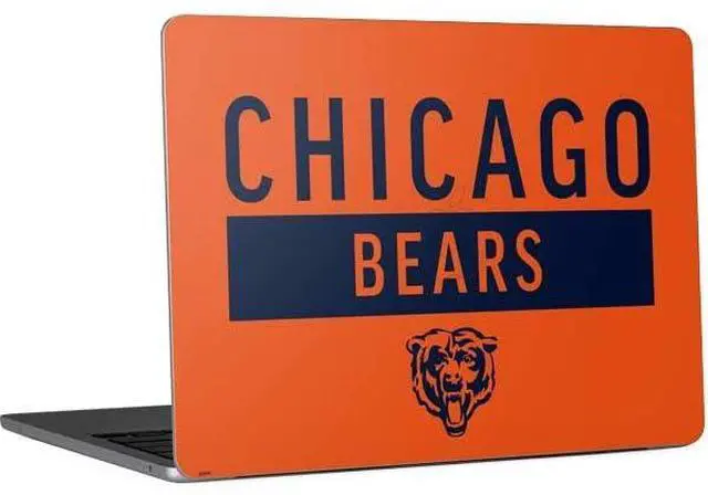 Main image of Decal Laptop Skin Compatible with MacBook Air 13in M4 (2025) - Officially Licensed NFL Chicago Bears Orange Performance Series Design
