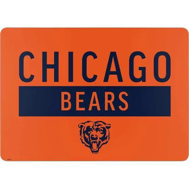 Alt view image 2 of 4 - Decal Laptop Skin Compatible with MacBook Air 13in M4 (2025) - Officially Licensed NFL Chicago Bears Orange Performance Series Design