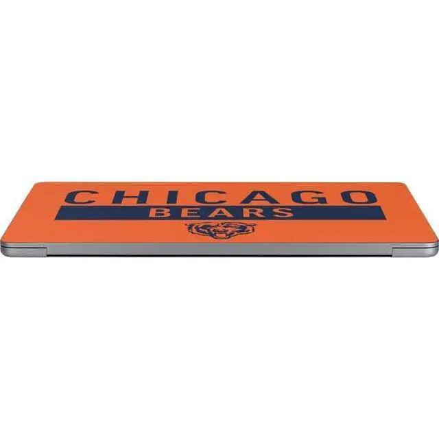 Alt view image 3 of 4 - Decal Laptop Skin Compatible with MacBook Air 13in M4 (2025) - Officially Licensed NFL Chicago Bears Orange Performance Series Design