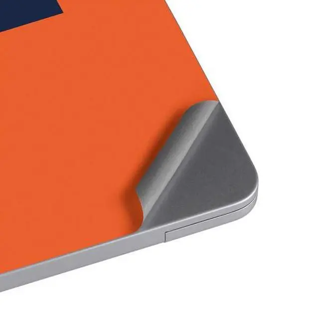 Alt view image 4 of 4 - Decal Laptop Skin Compatible with MacBook Air 13in M4 (2025) - Officially Licensed NFL Chicago Bears Orange Performance Series Design