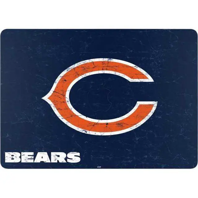 Alt view image 2 of 4 - Decal Laptop Skin Compatible with MacBook Air 13in M4 (2025) - Officially Licensed NFL Chicago Bears Distressed Design
