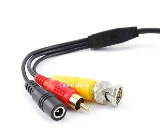 Alt view image 3 of 4 - CablesOnline 50ft RCA(Audio) & BNC(Video) Male to Male Camera Cable w/DC Power (PL-2050)