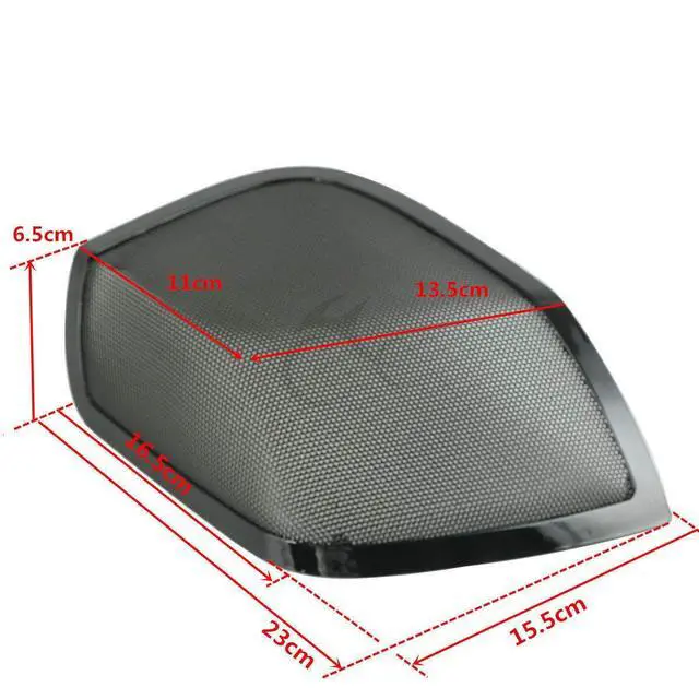 Alt view image 3 of 7 - 5x7" Saddlebag Lid Speaker Grill Fit for Harley 2014-2024 Davidson Touring FLT, FLHT, FLHTCU, FLHRC, Road King, Road Glide, Street Glide, Electra Glide, Ultra-Classic