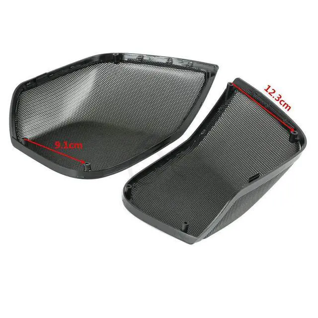 Alt view image 4 of 7 - 5x7" Saddlebag Lid Speaker Grill Fit for Harley 2014-2024 Davidson Touring FLT, FLHT, FLHTCU, FLHRC, Road King, Road Glide, Street Glide, Electra Glide, Ultra-Classic