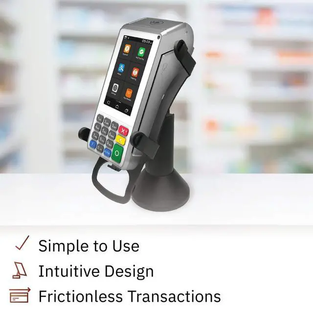 Alt view image 5 of 6 - DCCStands Swivel and Tilt Stand Pax A80 Terminal Stand, Screw-in and Adhesive