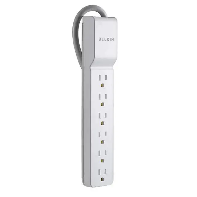 Alt view image 2 of 4 - BE106000-2.5 6-Outlet Home/Office Surge Protector (2.5ft Cord)