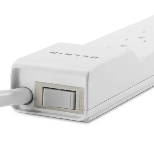 Alt view image 3 of 4 - BE106000-2.5 6-Outlet Home/Office Surge Protector (2.5ft Cord)