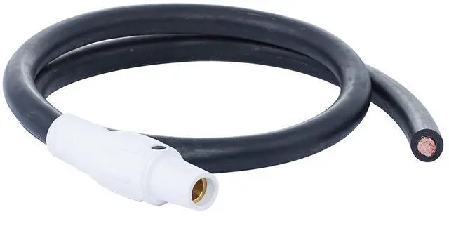 Main image of Type W Female to Blunt Pigs Tails, Event Temporary Power Cable, 400 Amps, NEMA 3R Series 16 CAM Type, Length: 3', Boot Color: White
