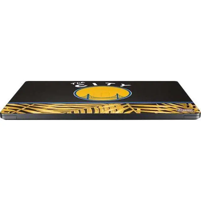 Alt view image 3 of 4 - Decal Laptop Skin Compatible with Surface Laptop 7 15in - Officially Licensed NBA Golden State Warriors Retro Palms Design