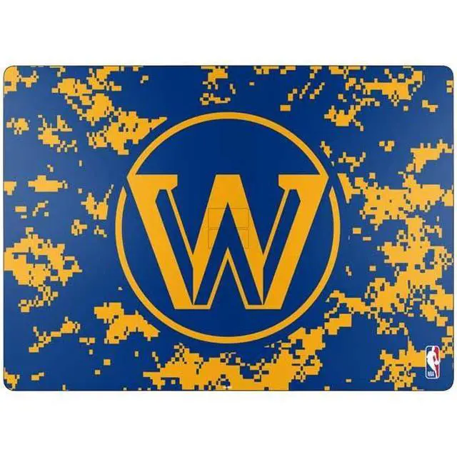 Alt view image 2 of 4 - Decal Laptop Skin Compatible with Surface Laptop 7 15in - Officially Licensed NBA Golden State Warriors Digi Camo Design