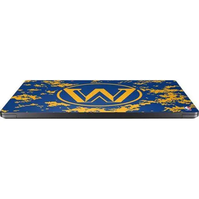 Alt view image 3 of 4 - Decal Laptop Skin Compatible with Surface Laptop 7 15in - Officially Licensed NBA Golden State Warriors Digi Camo Design
