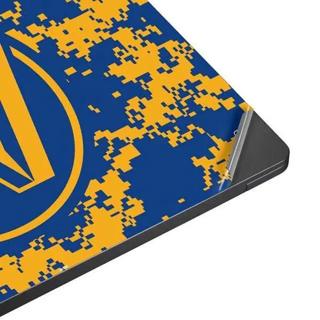 Alt view image 4 of 4 - Decal Laptop Skin Compatible with Surface Laptop 7 15in - Officially Licensed NBA Golden State Warriors Digi Camo Design
