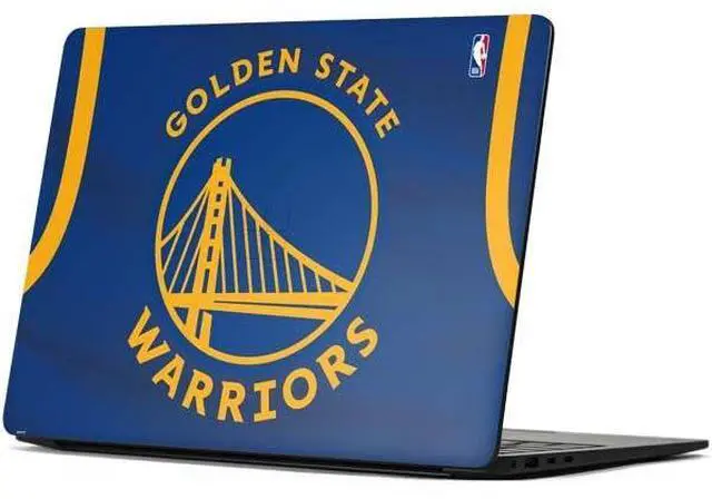 Main image of Decal Laptop Skin Compatible with Surface Laptop 7 15in - Officially Licensed NBA Golden State Warriors Jersey Design