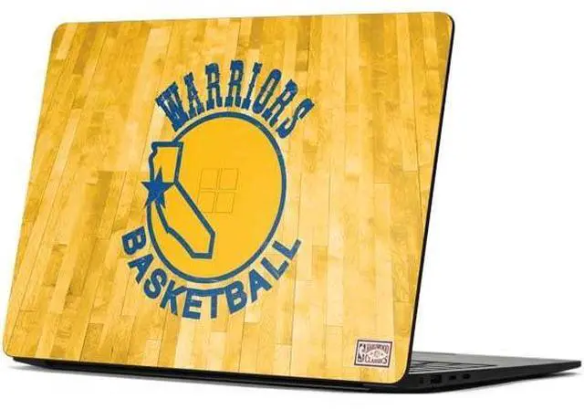 Main image of Decal Laptop Skin Compatible with Surface Laptop 7 15in - Officially Licensed NBA Golden State Warriors Hardwood Classics Design
