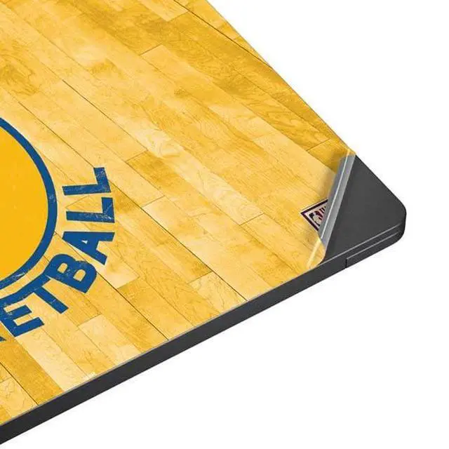Alt view image 4 of 4 - Decal Laptop Skin Compatible with Surface Laptop 7 15in - Officially Licensed NBA Golden State Warriors Hardwood Classics Design