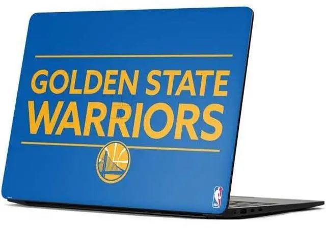 Main image of Decal Laptop Skin Compatible with Surface Laptop 7 15in - Officially Licensed NBA Golden State Warriors Standard - Blue Design