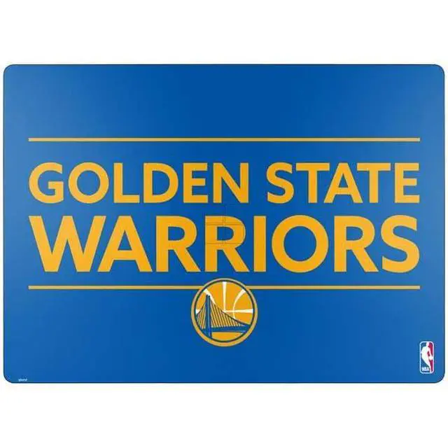 Alt view image 2 of 4 - Decal Laptop Skin Compatible with Surface Laptop 7 15in - Officially Licensed NBA Golden State Warriors Standard - Blue Design