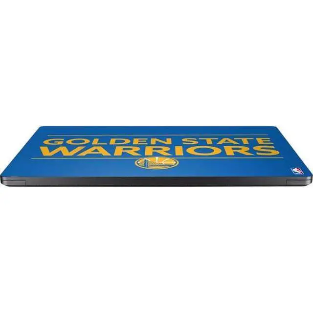 Alt view image 3 of 4 - Decal Laptop Skin Compatible with Surface Laptop 7 15in - Officially Licensed NBA Golden State Warriors Standard - Blue Design