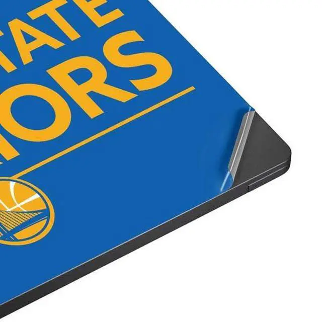 Alt view image 4 of 4 - Decal Laptop Skin Compatible with Surface Laptop 7 15in - Officially Licensed NBA Golden State Warriors Standard - Blue Design