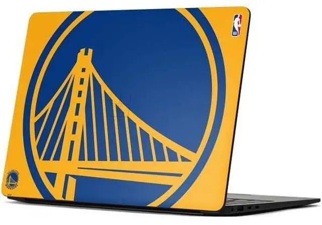Main image of Decal Laptop Skin Compatible with Surface Laptop 7 15in - Officially Licensed NBA Golden State Warriors Large Logo Design