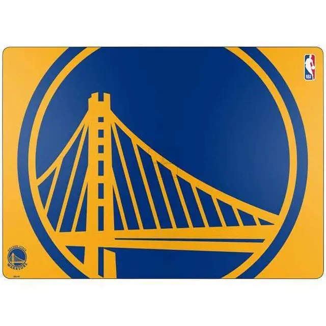 Alt view image 2 of 4 - Decal Laptop Skin Compatible with Surface Laptop 7 15in - Officially Licensed NBA Golden State Warriors Large Logo Design