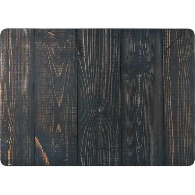 Alt view image 2 of 4 - Decal Laptop Skin Compatible with MacBook Air 13in M4 (2025) - Black Painted Wood Design
