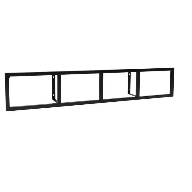 Alt view image 2 of 7 - Wall Mount 34 Inch Media Storage Rack, CD DVD Organizer Metal Shelf, Cube Storage Media Shelf and Video Game Organizer (3, Black)