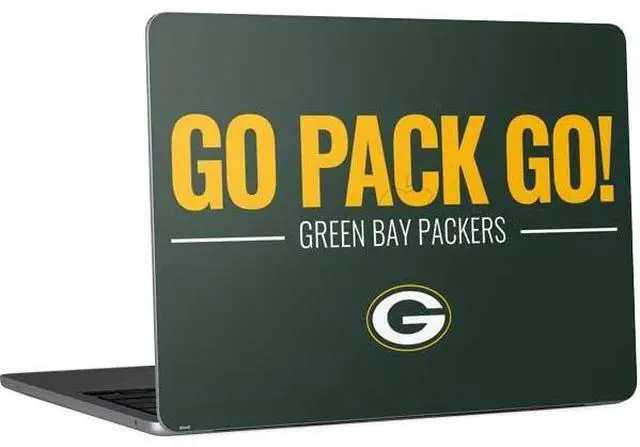 Main image of Decal Laptop Skin Compatible with MacBook Air 13in M4 (2025) - Officially Licensed NFL Green Bay Packers Team Motto Design