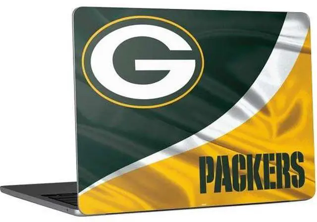 Main image of Decal Laptop Skin Compatible with MacBook Air 13in M4 (2025) - Officially Licensed NFL Green Bay Packers Design