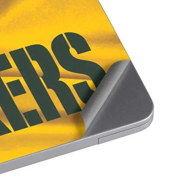 Alt view image 4 of 4 - Decal Laptop Skin Compatible with MacBook Air 13in M4 (2025) - Officially Licensed NFL Green Bay Packers Design