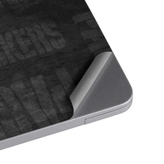 Alt view image 4 of 4 - Decal Laptop Skin Compatible with MacBook Air 13in M4 (2025) - Officially Licensed NFL Green Bay Packers Black & White Design