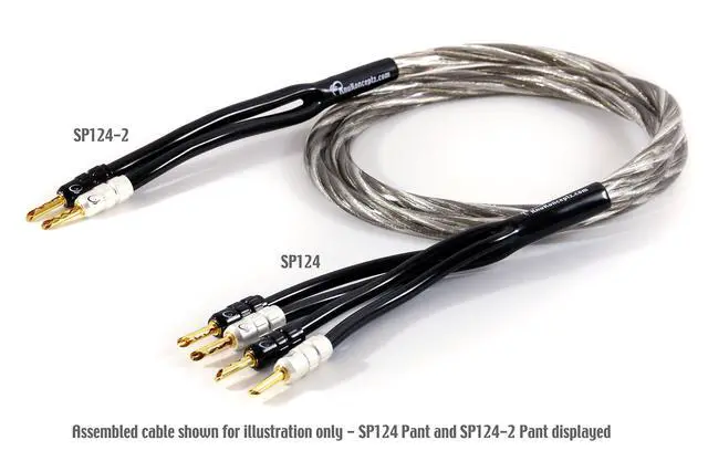Alt view image 2 of 3 - Speaker Wire Pants - 12 Gauge Bi-Wire Assembly Pack (Y Boot) -10 Pack