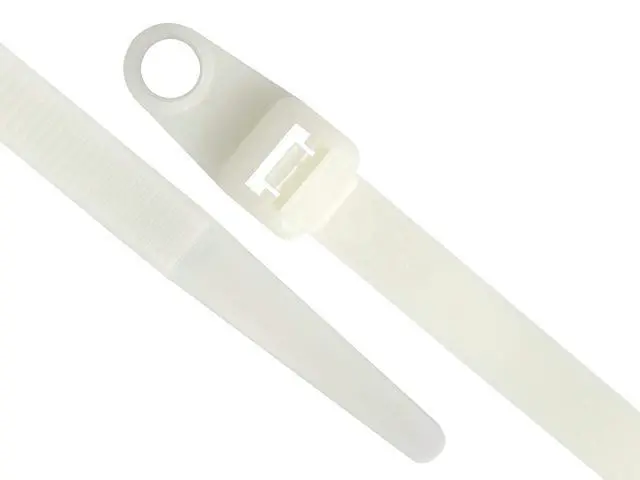 Alt view image 2 of 4 - Secure 16 Inch Natural Heavy Duty Mount Head Cable Tie - 100 Pack