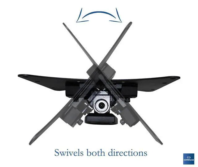 Alt view image 5 of 7 - TV Wall Mount for TVs up to 50" - Continu.us CTM-0200 Low Profile Television Tilt + Swivel Wall Bracket for Small TVs | Sits Flush to The Wall: Max Load 55lbs