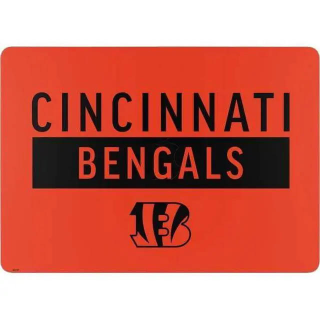 Alt view image 2 of 4 - Decal Laptop Skin Compatible with MacBook Air 13in M4 (2025) - Officially Licensed NFL Cincinnati Bengals Orange Performance Series Design