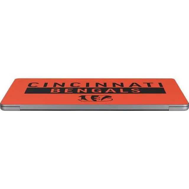 Alt view image 3 of 4 - Decal Laptop Skin Compatible with MacBook Air 13in M4 (2025) - Officially Licensed NFL Cincinnati Bengals Orange Performance Series Design