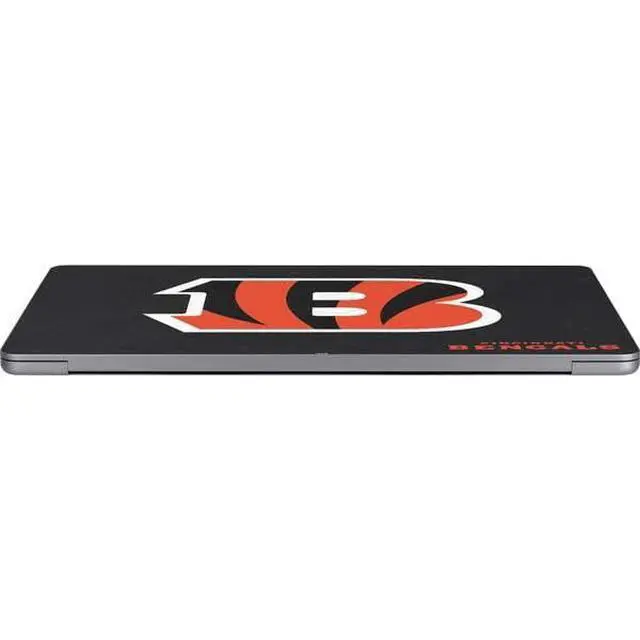 Alt view image 3 of 4 - Decal Laptop Skin Compatible with MacBook Air 13in M4 (2025) - Officially Licensed NFL Cincinnati Bengals - Distressed Design