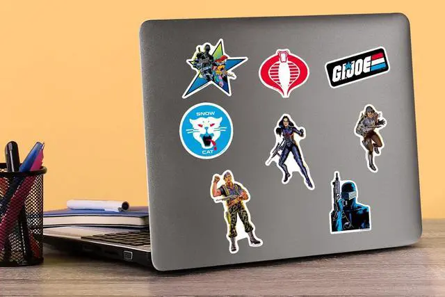 Alt view image 5 of 6 - G.I. Joe Retro 150 Vinyl Stickers Waterproof Die-Cut Decals Laptop Car