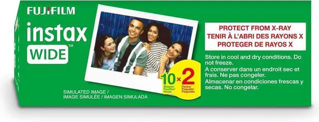 Alt view image 3 of 7 - Instax Wide Instant Film Twin Pack - 3 Wide Pack (60 Sheets)