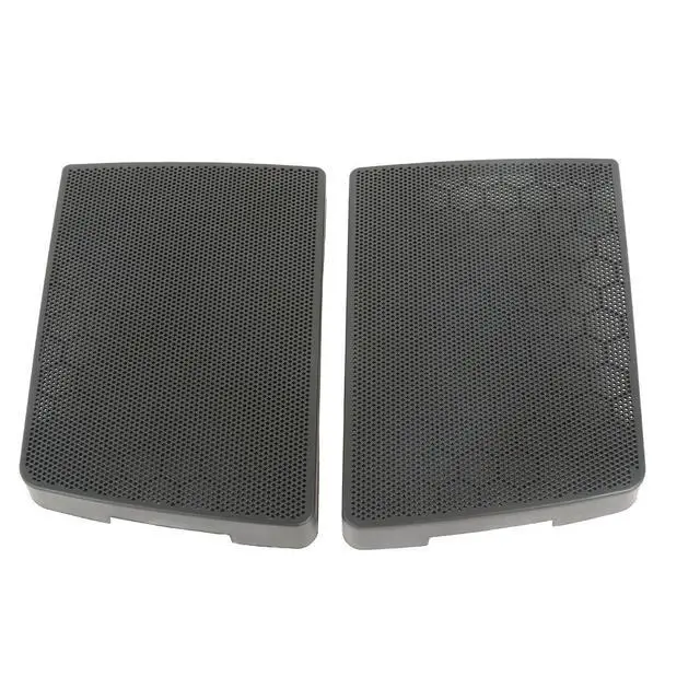 Alt view image 3 of 7 - 6X9 Saddlebag Speaker Lids Grills Covers Fit for Harley 1993-2013 | Black ABS Motorcycle Speaker Grille Cutout Lid. Fit for Harley Touring Road King Road Glide Street Glide Electra Glide