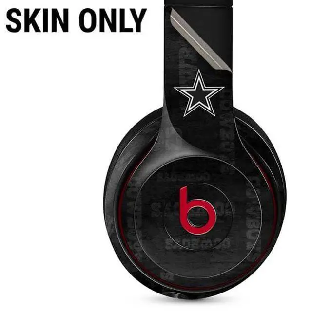 Alt view image 2 of 3 - Decal Audio Skin Compatible with Beats Solo 3 Wireless - Officially Licensed NFL Dallas Cowboys Black & White Design