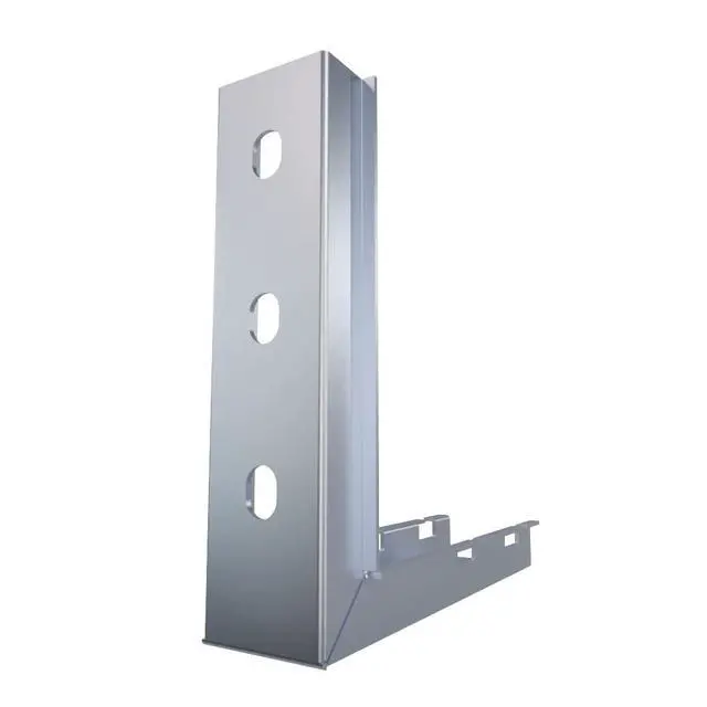 Alt view image 4 of 5 - Wire Mesh Cable Tray L-Shaped Wall Bracket 7in Wide